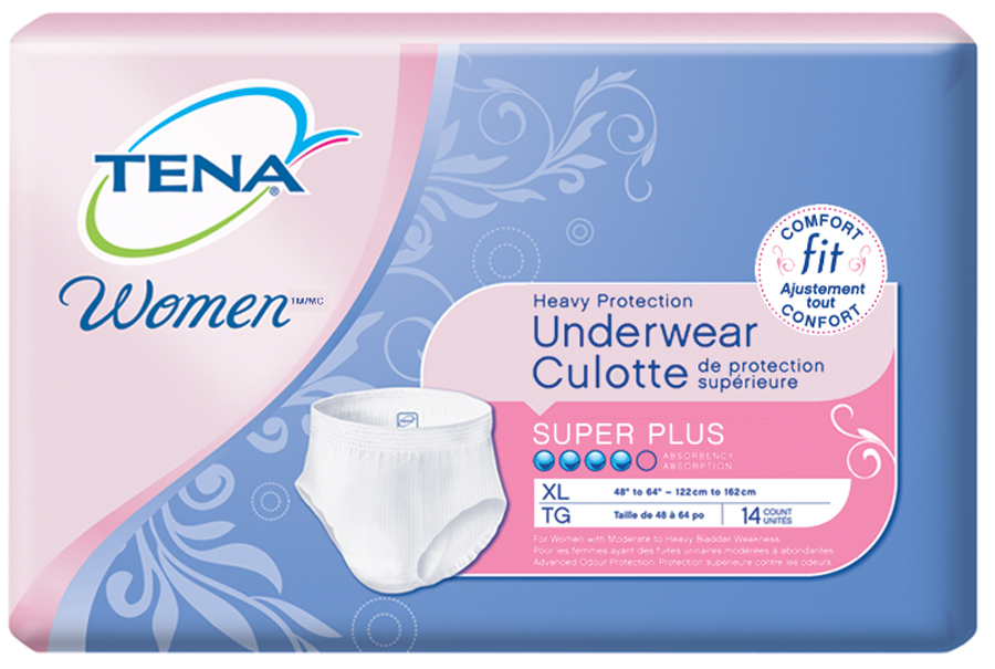 TENA® Women™ Super Plus Heavy Protective Incontinence Underwear, Super