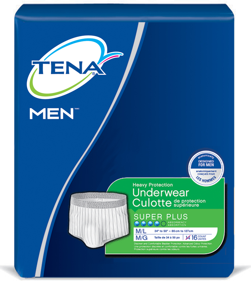 TENA® Men™ Underwear, Super Plus Absorbency - CathetersPLUS